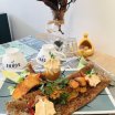 L'escabelle - Brochette de Saint-Jacques, Coulis d’étrilles, Espuma de Chorizo